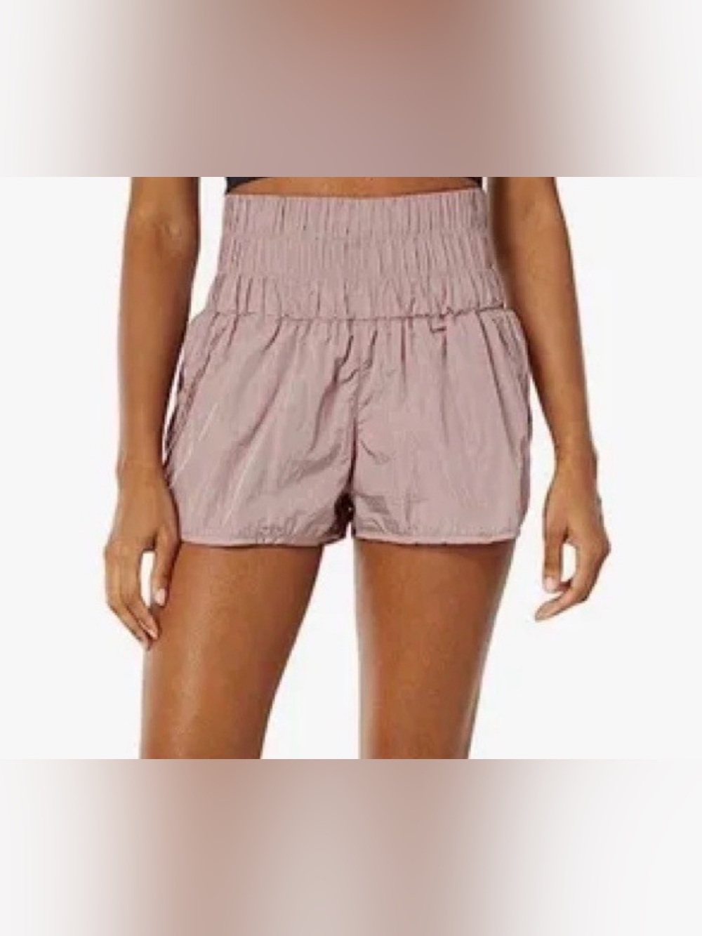 Free People Movement High Waist Lavender/Mauve Athletic Shorts